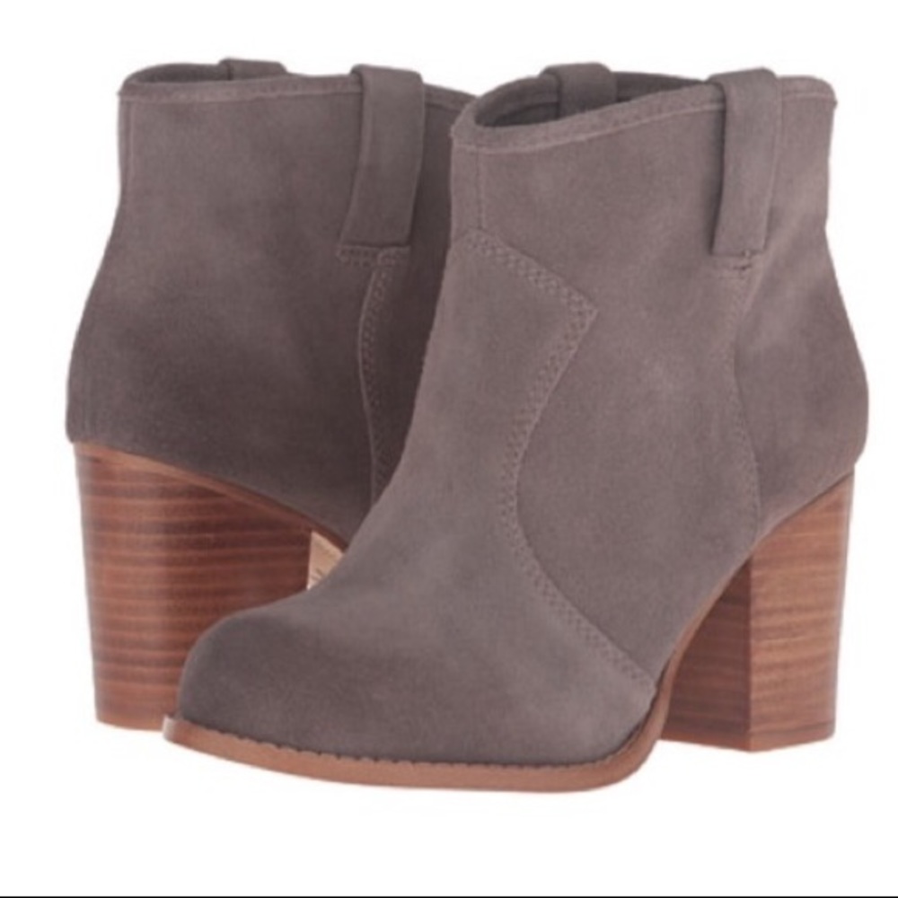 Splendid Grey Suede Lakota Booties Sz 9.5